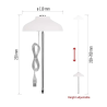 EMOS LED GROW lampa pro pěstování rostlin 5 W, časovač, bílá