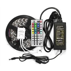 Kompletní 5m LED pásek RGB 5050